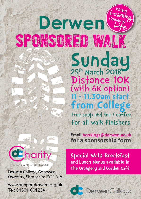 Derwen Sponsored Walk 2018