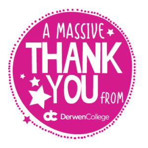 Thank You! Donate to Derwen to help fundraise for the college.