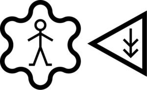 Makaton symbol for independent living skills