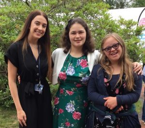 Next steps: Staff and two students at the DofE awards