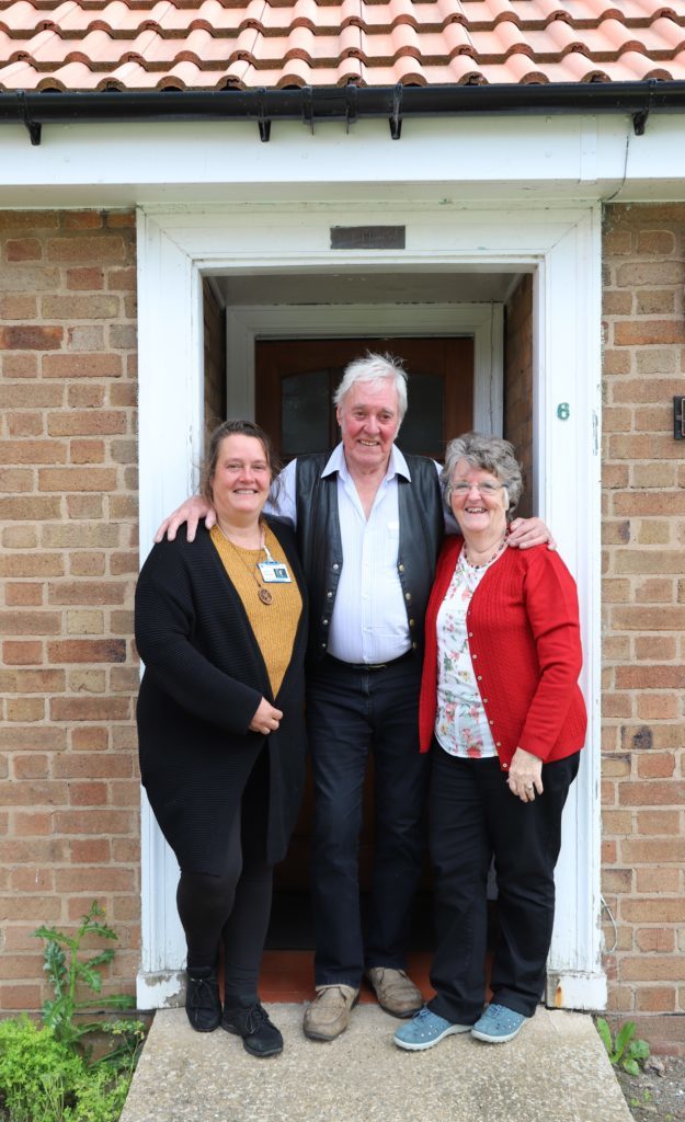 Ruth, Bill and June Braddick at Number 6.