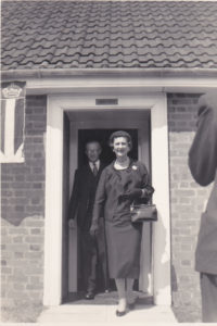 The Duchess of Kent at Bungalow 23 at the official opening.