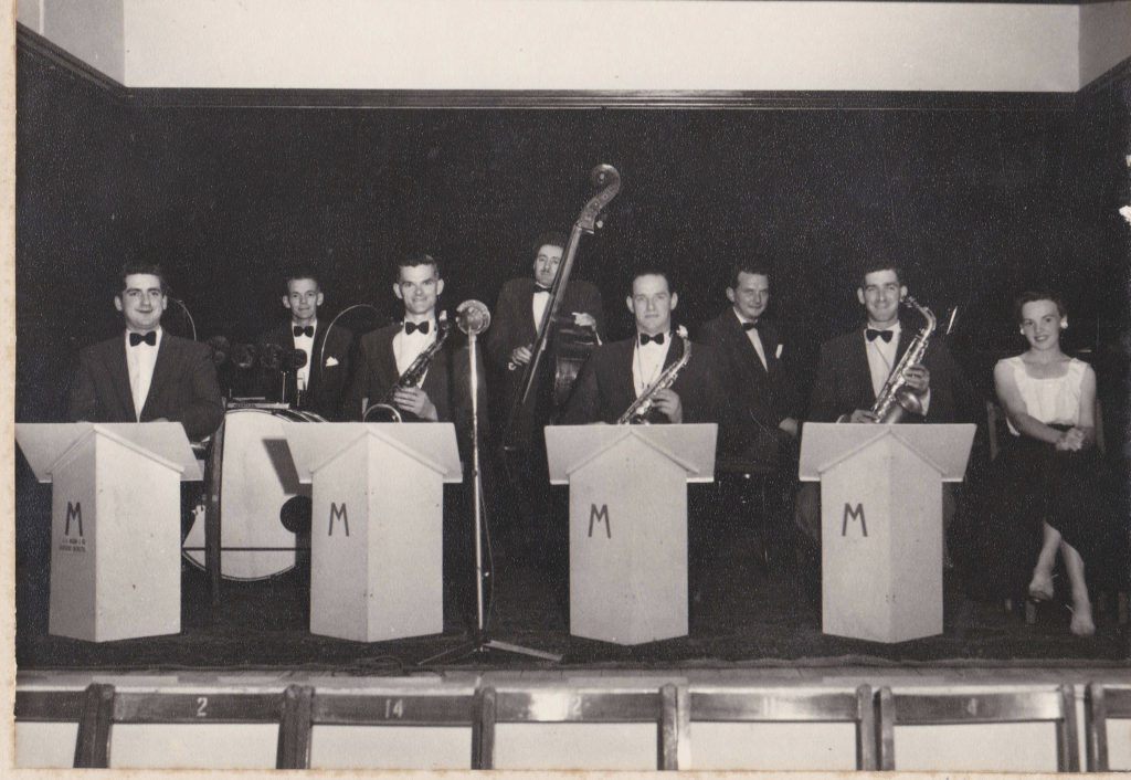 Sidney Randle, John 'Jack' Matthews, and others from the Derwen in local band.