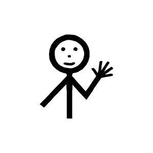 Makaton symbol: Hello