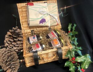 Derwen College hamper with Made@Derwen jams