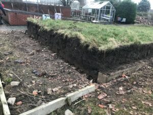 The Hub Garden is being transformed by Derwen students as one of their weekly work placements.