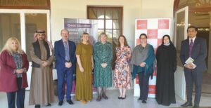 Zoe Wood and Meryl Green from Derwen College, meet key people involved in the Kuwait Society for the Handicapped’s project to develop the country’s first ever specialist further education college for young people with SEND.