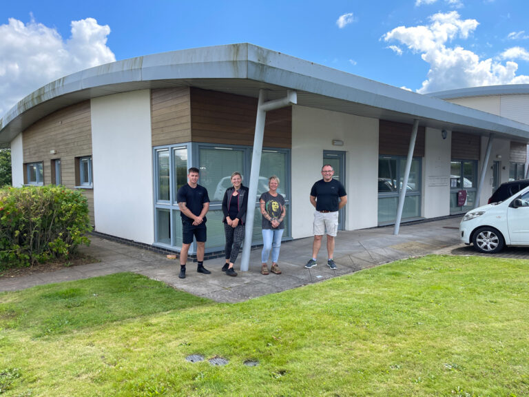 Staff outside Ludlow site