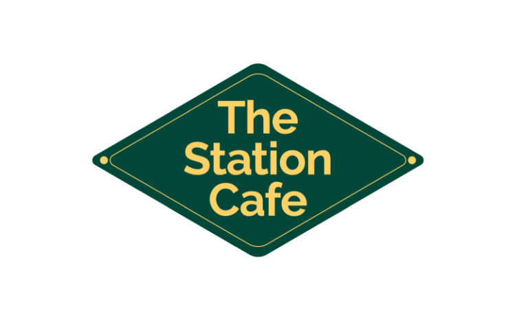 Station Cafe logo with border