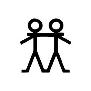 Makaton symbol: friend