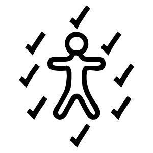 Makaton symbol for healthy