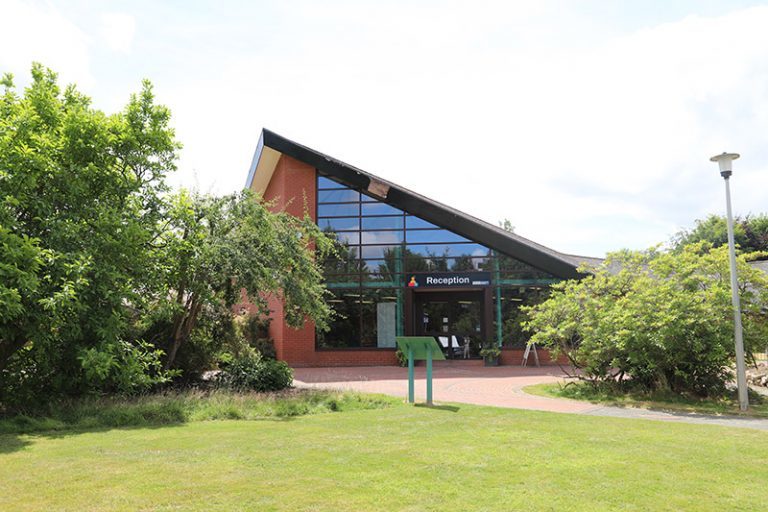 View of reception at Derwen College Gobowen