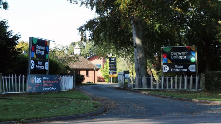 Derwen College Gobowen main entrance: Entrance C Whittington Road