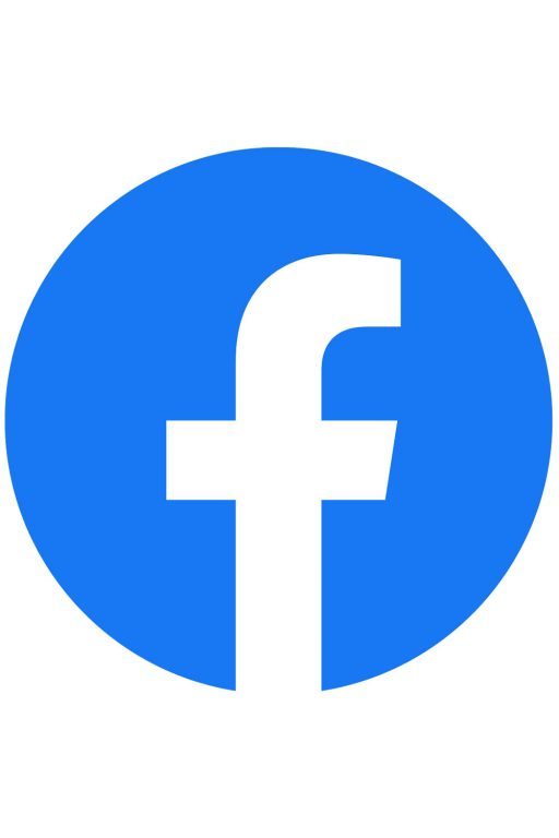 Facebook logo on white background