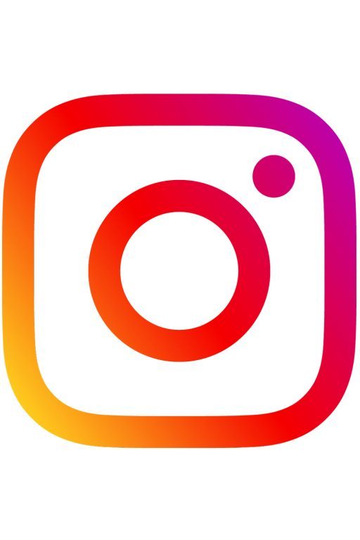 Instagram logo on white background