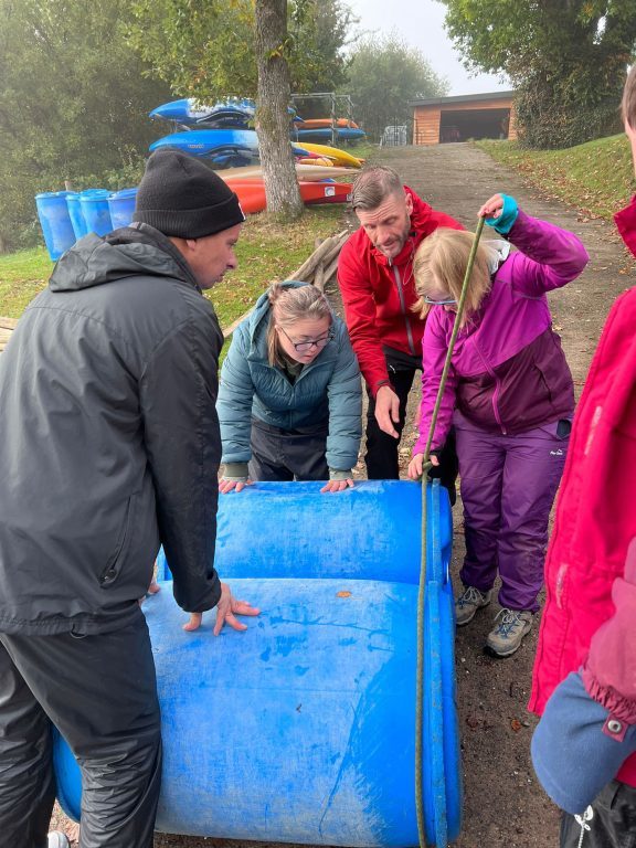 Students on the Gold award residential