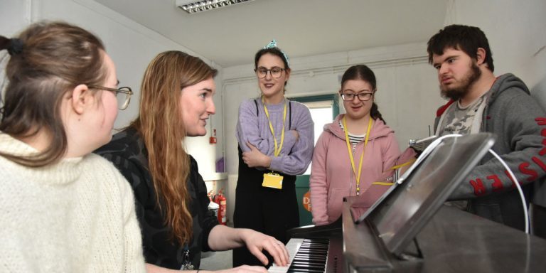 Performing arts staff and students