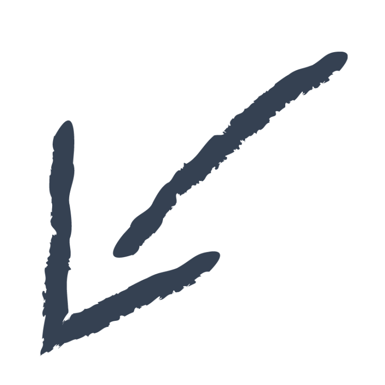 Branding arrow blue