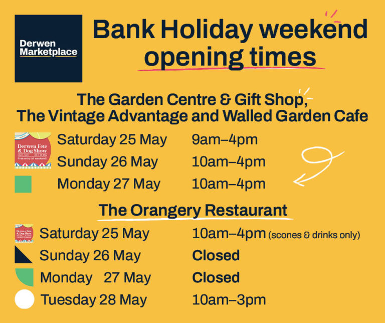 Bank holiday weekend hours