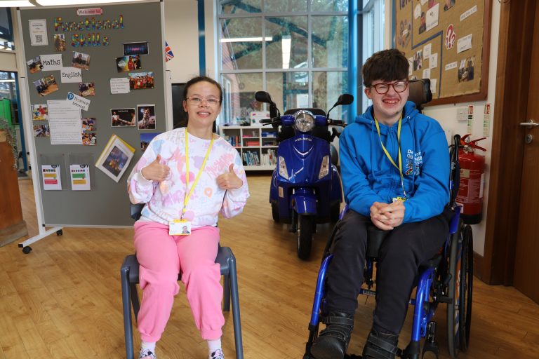 Alice and Ioan sat by the door greeting visitors to the book launch.
