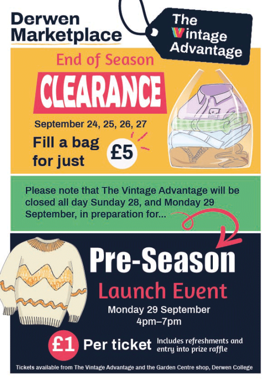 poster for the vintage advantage preseason sale