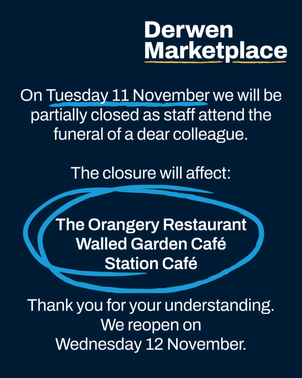 Marketplace closed 11 November sign