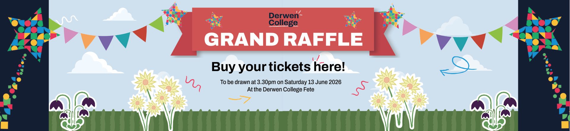 Raffle ticket 2026 banner