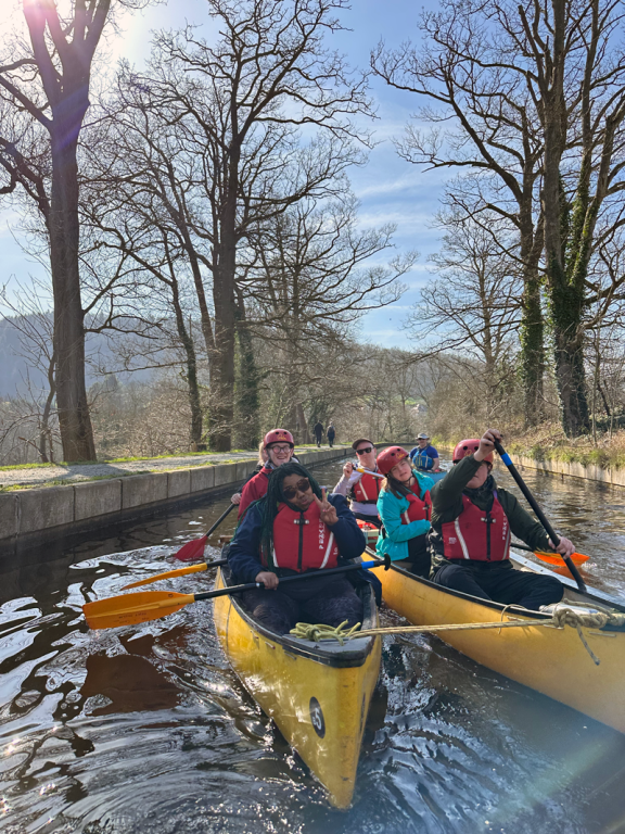 Silver DofE group canoeing during their expedition 2026