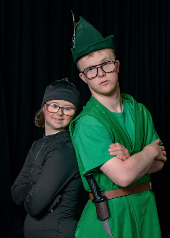 Elijah as Peter Pan with Isla as his shadow