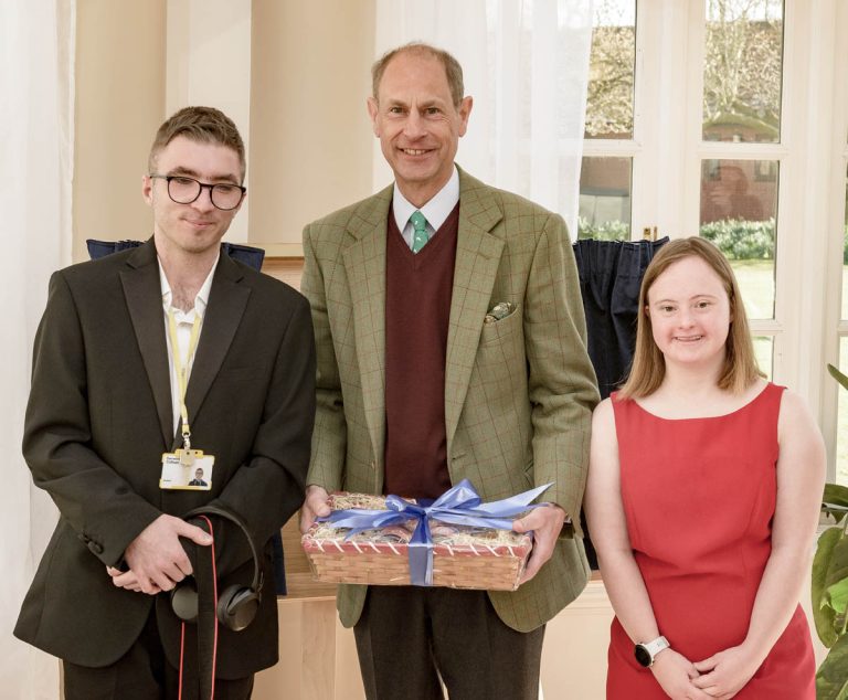 HRH The Duke of Wessex visits Derwen College, Gobowen, Shropshire.
