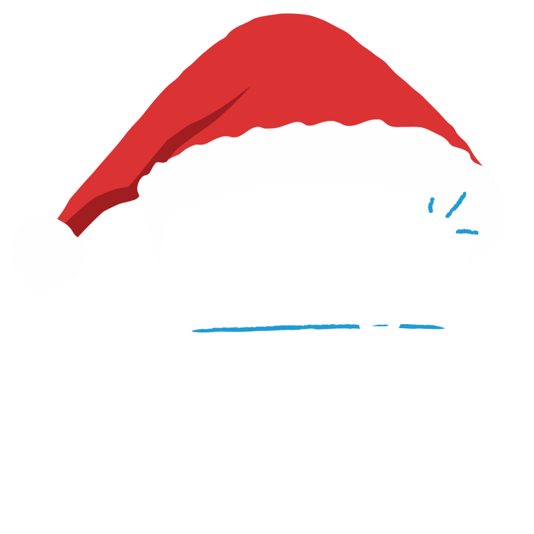 santa hat logo