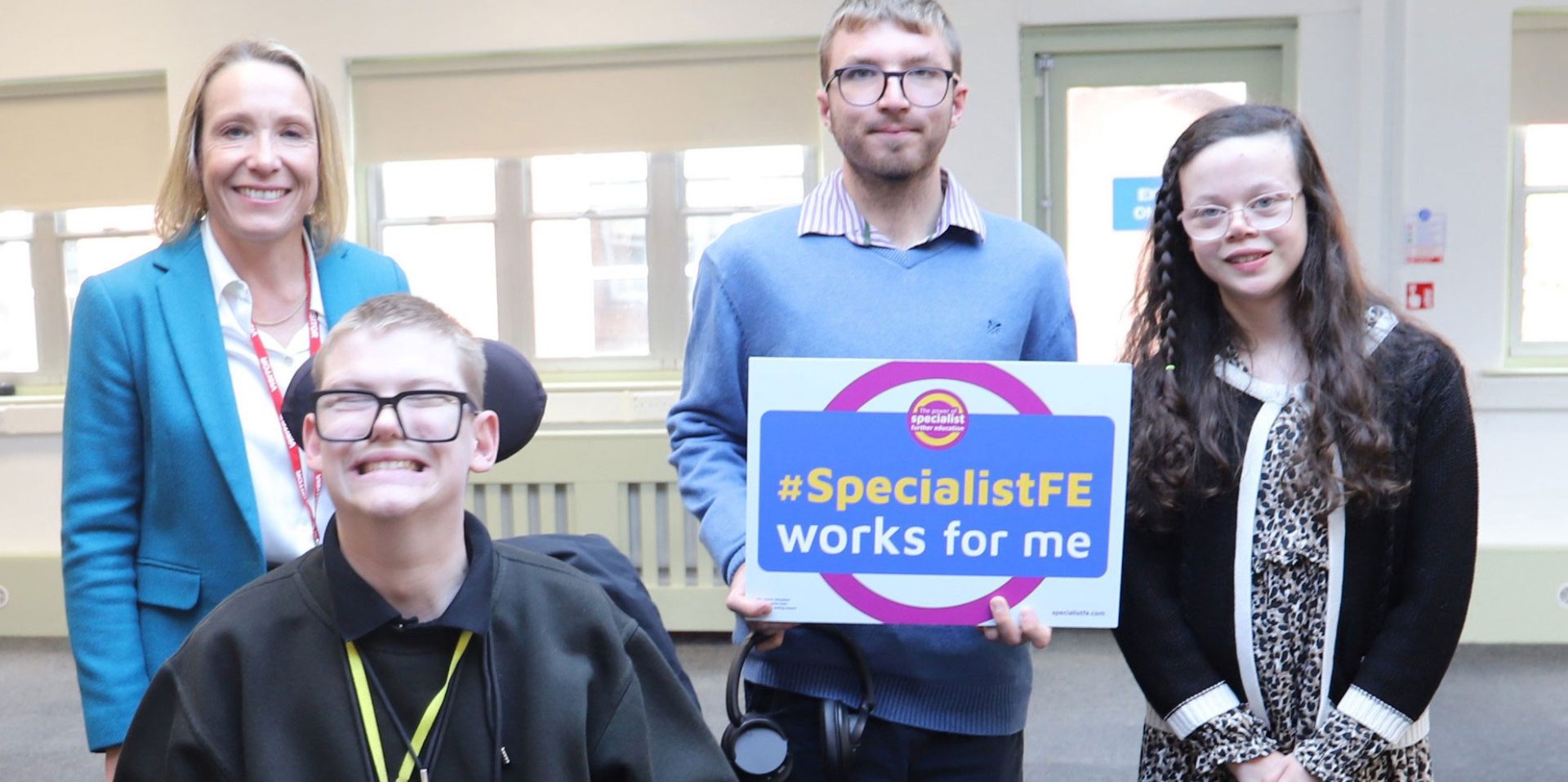 Students tell MP how specialist education helps them flourish