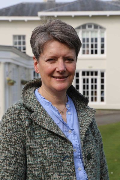 Ruth Court standing in front of the Orangery restaurant