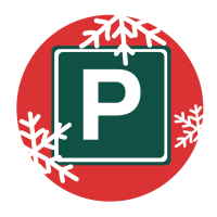 christmas themed icons for website – PARKING parking icon